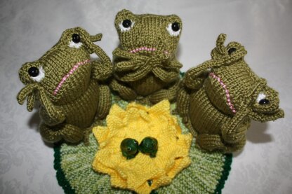 "No Evil " Frog Triplets
