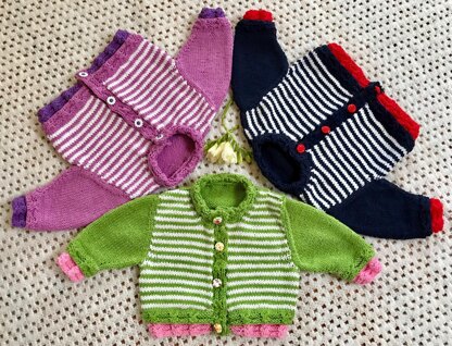 Kensington 3-6 Months Baby Cardigan in Katia Mississippi 3