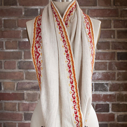 Melimoyu Scarf in Manos del Uruguay Silk Blend Fino - 2014U