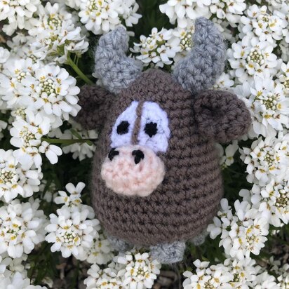 Bull amigurumi doll