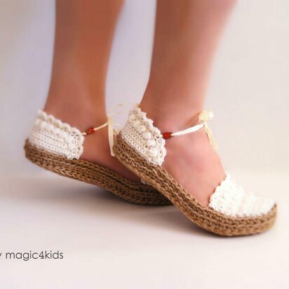 Rustic ballerina slippers