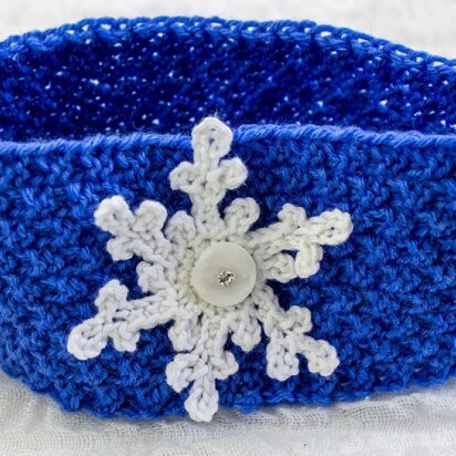 Snowflake Ear Warmer/ Headband