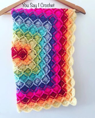 Bavarian Shell Crochet Blanket