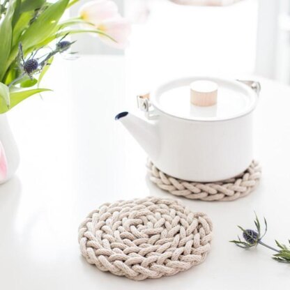 Knit trivet on sale