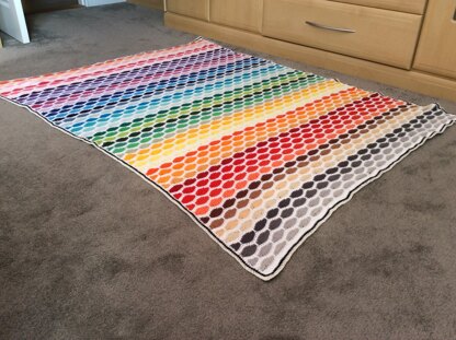 Paintbox cotton DK Bertie baby blanket