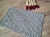 One skein bath mat Diagonally