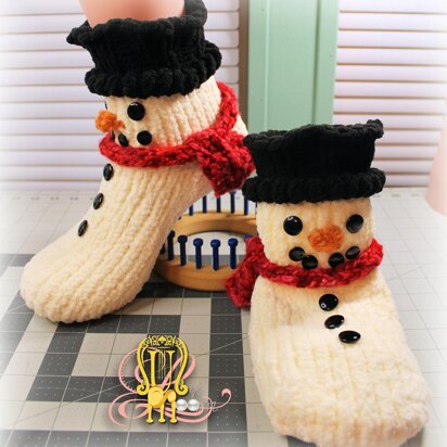 Snowman Booties