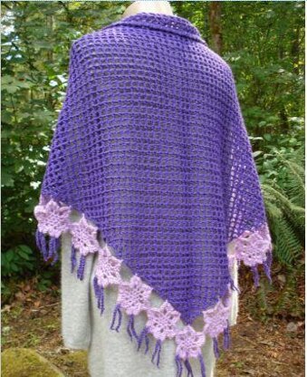 Blooming Petals Shawl - PW-110