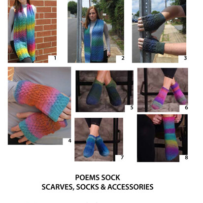 Scarves, Socks & Accessories in Wisdom Yarns Poems
