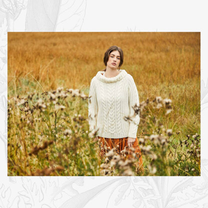 Jemima Sweater -  Knitting Pattern For Women in Willow & Lark Strath by Willow & Lark