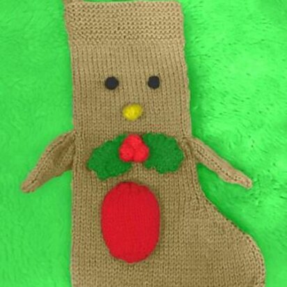 Robin Christmas Stocking