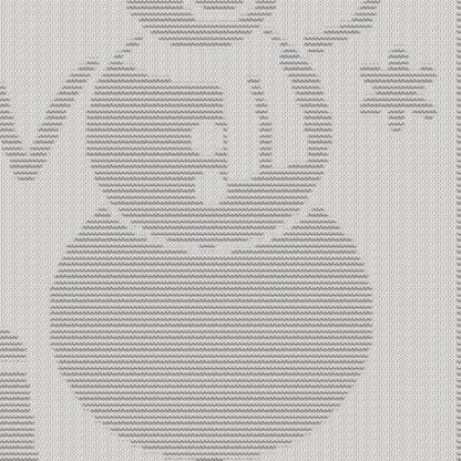 Snowman blanket Knitting Pattern, Knit and Purl only
