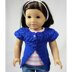 Cable Shrug for 18 inch Dolls