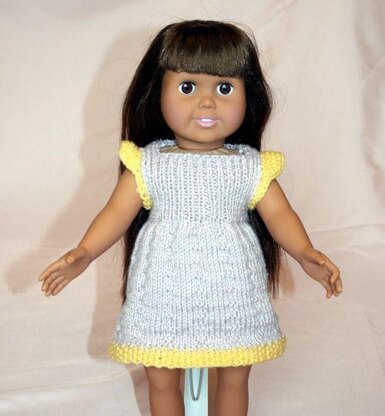 Country Summer Dresses, Knitting Patterns fit American Girl and other 18-Inch Dolls