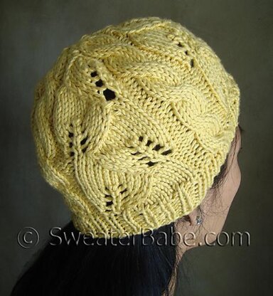 #114 Breezy Lace and Cable Hat