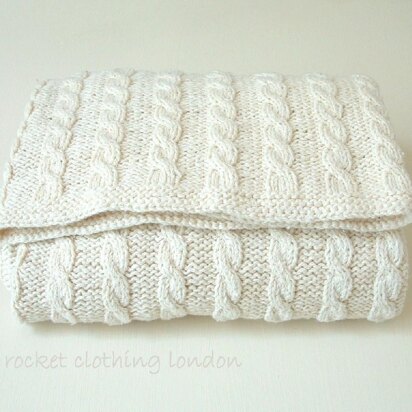 Baby Blanket ' Classic Cable'