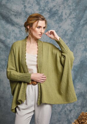 Ginger Cardigan in Rowan Denim Revive - ZB298-00012-FR - Downloadable PDF