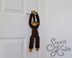 Hanging Monkey Chimpanzee Toy Two Sizes Knitting Pattern Snoo's Knits – Pattern Only