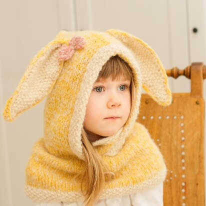 Windsor bunny hooded cowl