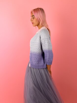 Confetti Cardigan - Free Cardigan Knitting Pattern in Paintbox Yarns Wool Mix Aran