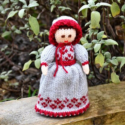 Victorian Doll Knitting Pattern - Toy Knitting Pattern