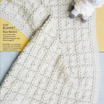 Textured Squares Cot Blanket