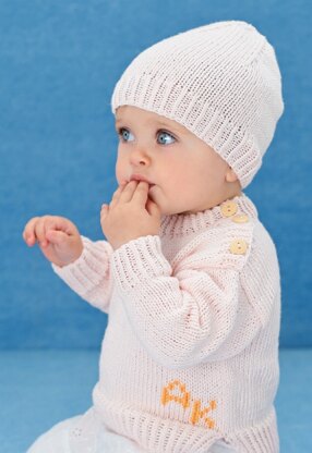 Sweater and Hat in Rico Baby Cotton Soft DK - 401 - Downloadable PDF