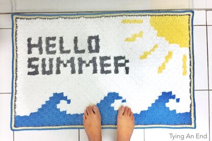 Hello Summer Bath Mat