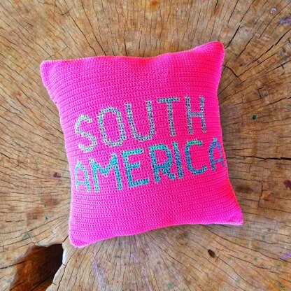 South America Montessori Pillow