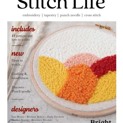 Square Punch Needle Kit - Wildflowers - Stitched Modern