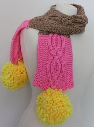 Child's Pom Pom Scarf