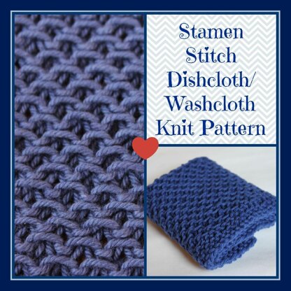 Stamen Stitch Dishcloth