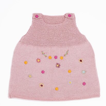 Babies Sleeveless Dress in Bergere de France Calinou - 60508-475 - Downloadable PDF