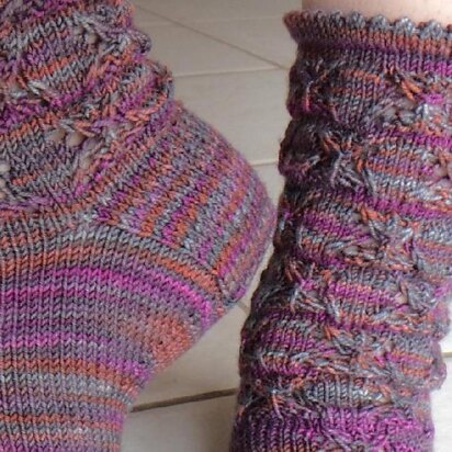 Gossamer Butterfly Socks