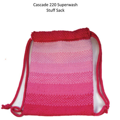 Girls Stuff Sack in Cascade 220 Superwash - W276 - Free PDF
