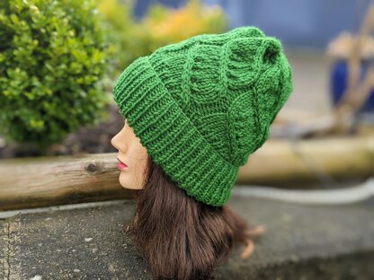 Helix Cables Knit Hat