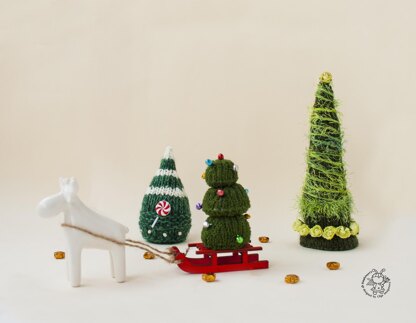 3 Pine Christmas Trees