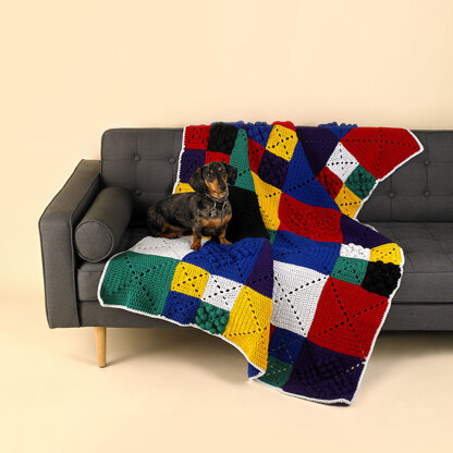 Paintbox Yarns Broadway Blanket PDF (Free).