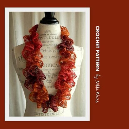 Sashay Infinity Ruffle Scarf Crochet Pattern