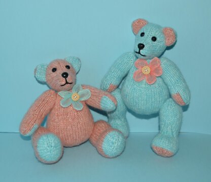 The Button Twin Teddy Bears