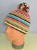 Baby Random Stripe Bobble Beanie Hat