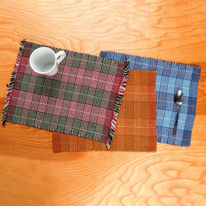 Log Cabin Placemats on a Rigid Heddle Loom - IP- Summer 2025