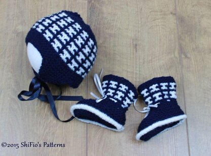 Knitting Pattern boys set UK & USA Tersm #322