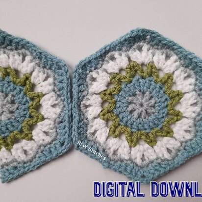 Spring Flower hexagon