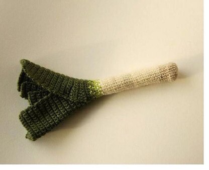 Leek Crochet Pattern, Leek Amigurumi, Food Crochet Pattern, Vegetable Amigurumi