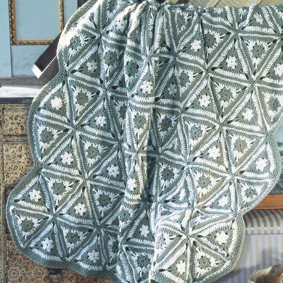 Angular Granny Throw in Red Heart Super Saver Economy Solids - CTMar09-70 - knitting pattern