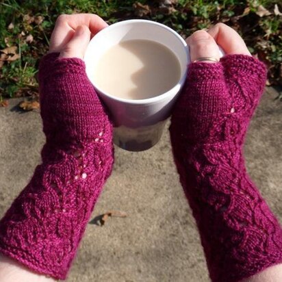 Carpe Diem, Fingerless Mitts - knitting pattern