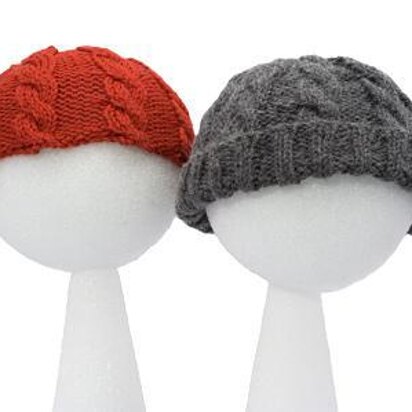 Easy Child's Cable Hats
