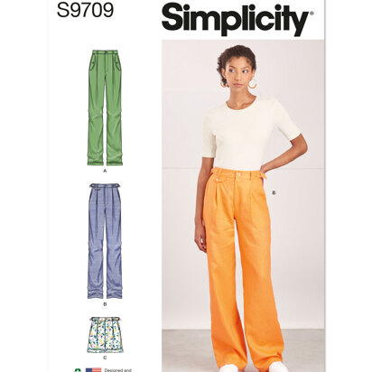 Simplicity Misses' Pants and Shorts S9709 - Sewing Pattern