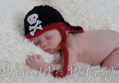 Pirate Bandana with Skull Applique